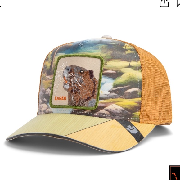 ⭐️NIB Limited Edition Goorin Brothers “Eager” Beaver Trucker Hat - Picture 2 of 7